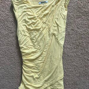 DKNY Women's Yellow Crop-top